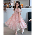 夏款韓版中大童碎花雪紡公主裙/連衣裙_7