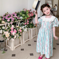 夏裝韓版女童田園風蕾絲方領碎花公主裙/連衣裙_7