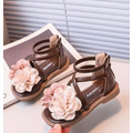夏款韓版花朵公主軟底防滑涼鞋/公主鞋/羅馬鞋(3色)_4