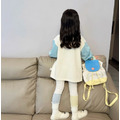 韓版女童可愛拼接上衣+拼色內搭褲二件套裝_2