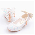 韓版兒童冰雪奇緣閃亮高跟鞋/蝴蝶公主鞋(3色)_1