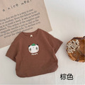 夏款韓版男女童竹節棉可愛卡通上衣/T恤_4