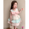 夏款韓版可愛蝴蝶結彩色蛋糕裙/公主裙_2
