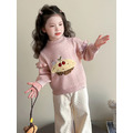 秋冬款韓版荷葉邊可愛櫻桃蛋糕毛衣/針織上衣(粉色)_1