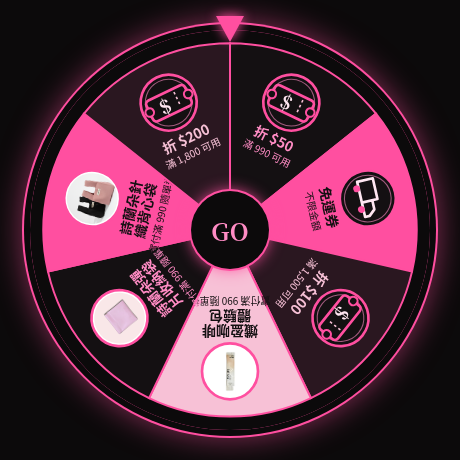 SERLANDO 雙11 轉盤：折 $50、免運券、折 $100、折 $200、孅盈咖啡體驗單包、詩蘭朵彈片收納袋、詩蘭朵針織背心袋