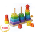 Melissa & Doug 彩虹幾何疊疊樂
