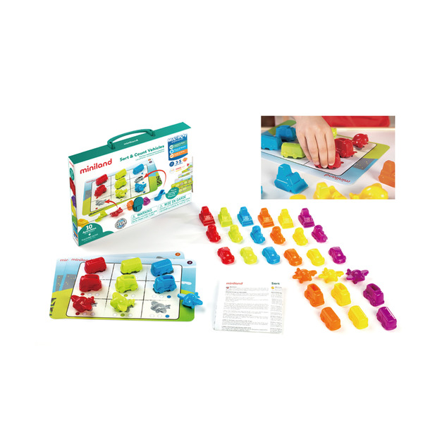 【西班牙miniland】形數色入門學習組－交通工具