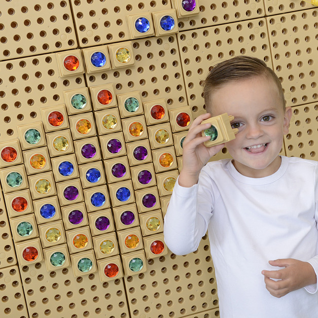 七彩寶石塊72件/套