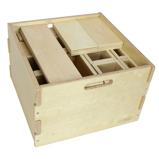 巨型空心積木48件套裝(含收納箱+教案)