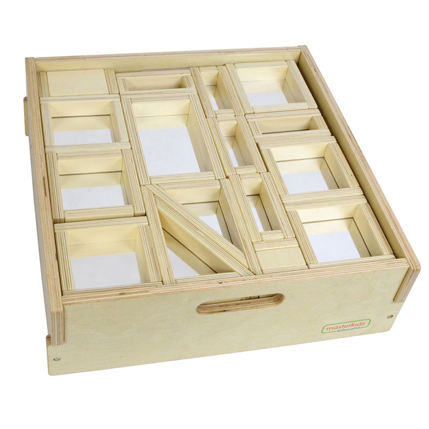 巨型鏡面積木31件套裝(含收納箱+教案)