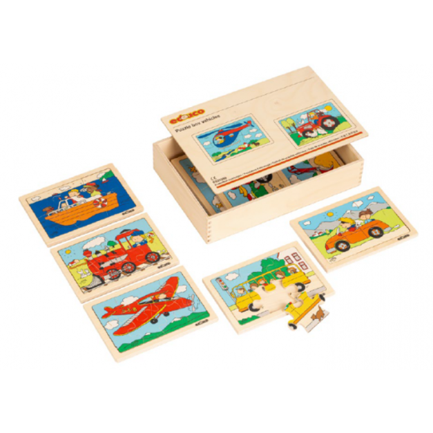 交通工具拼圖盒