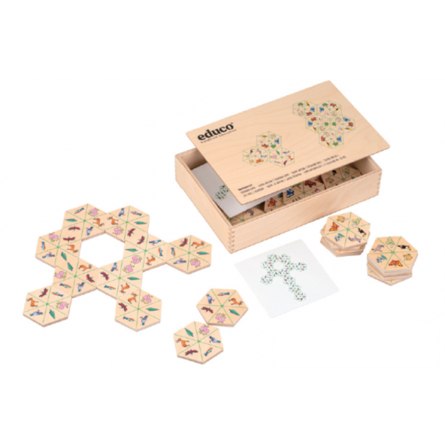 六邊形匹配遊戲 - 自然