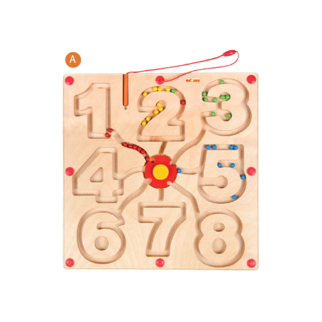 磁鐵筆迷宮遊戲-數字