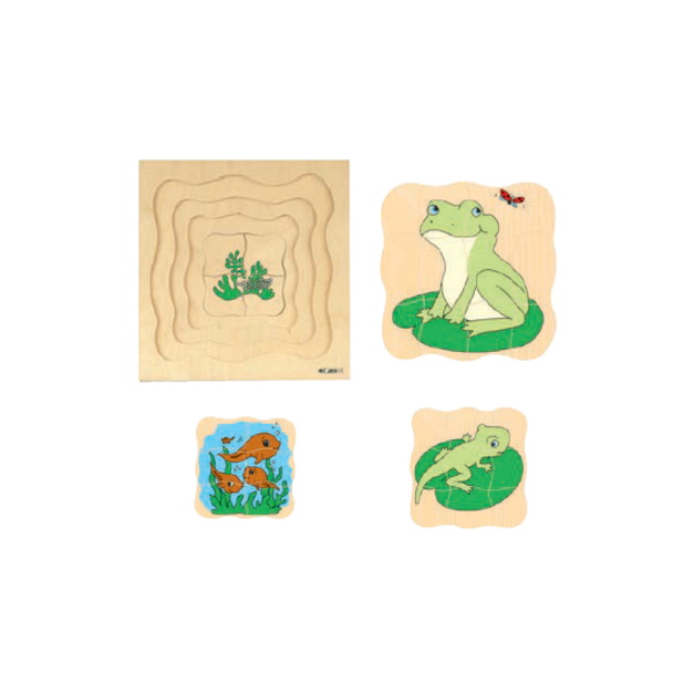 四層拼圖之成長系列-青蛙