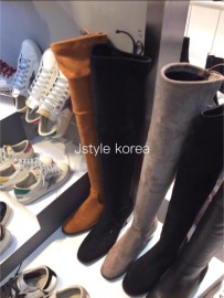 魔術長腿後綁帶膝上靴