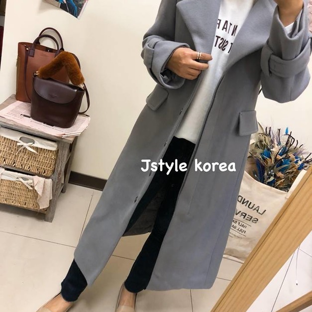 名媛高腰顯瘦50%羊毛大衣