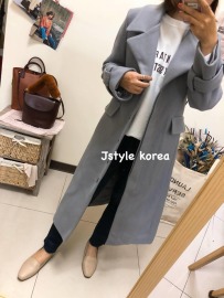 名媛高腰顯瘦50%羊毛大衣