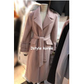 名媛高腰顯瘦50%羊毛大衣_5