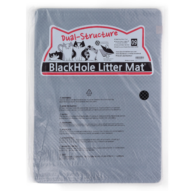 韓國 Blackhole Cat Litter Mat 專利落砂墊-【巨無霸黑色】