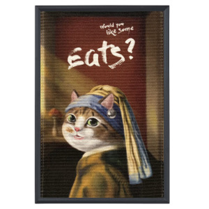 Eat's易特廚 藝術貓劍麻抓畫(含畫框) 多款可選