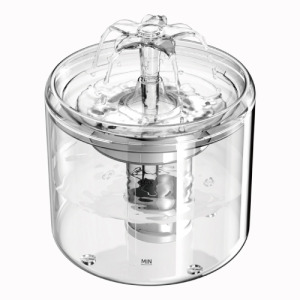 LOVELY CAT 高光透明花朵寵物智能飲水機 2.6L