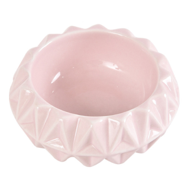 ELITE 伊麗 花朵造型寵物碗-粉色