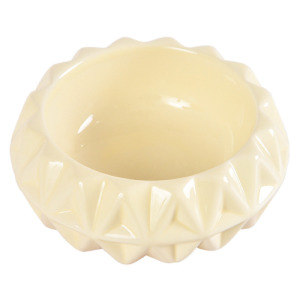 ELITE 伊麗 花朵造型寵物碗-黃色