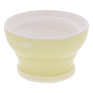 日本 Petio 炻器陶瓷寵物高腳碗(兩色可選)