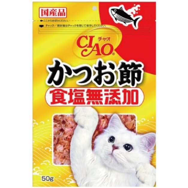 CIAO 食鹽無添加貓用鰹魚/柴魚片-原味 50g