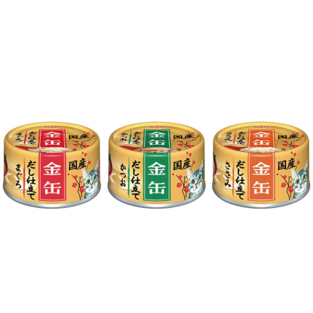 AIXIA 愛喜雅 金罐高湯70g-隨機口味24罐/箱