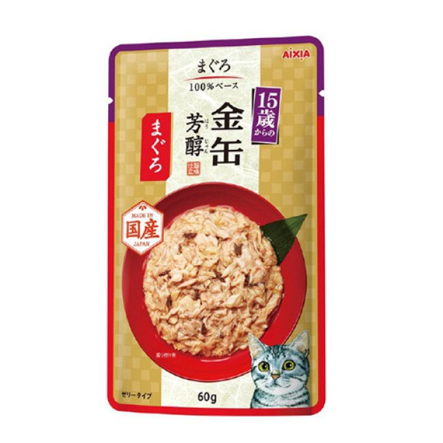 AIXIA 愛喜雅 金罐芳醇5號軟包15歲-鮪魚60g
