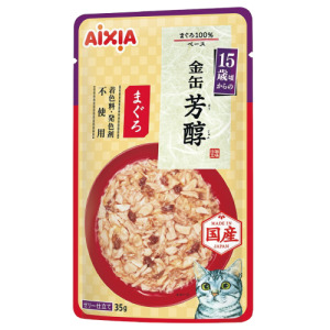 AIXIA 愛喜雅 新金罐芳醇5號軟包-15歲鮪魚 35g
