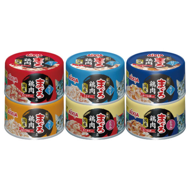 日本製 AIXIA 愛喜雅 金缶特選 濃厚 70g-隨機口味 24罐/箱