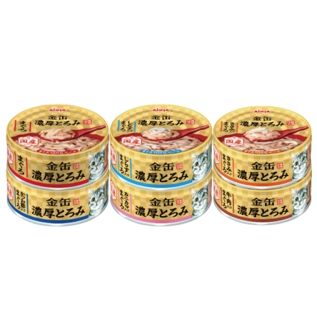 日本製 AIXIA 愛喜雅 新金罐濃厚 70g-隨機口味 24罐/箱