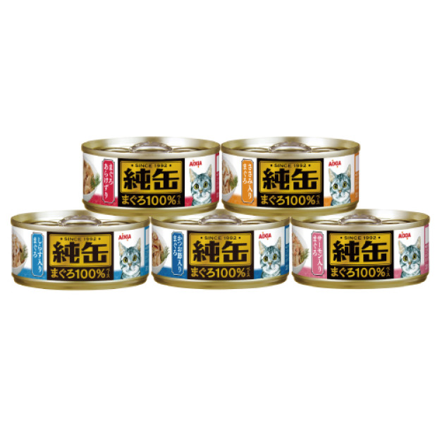 日本製 AIXIA 愛喜雅 純罐 65g-隨機口味 24罐/箱