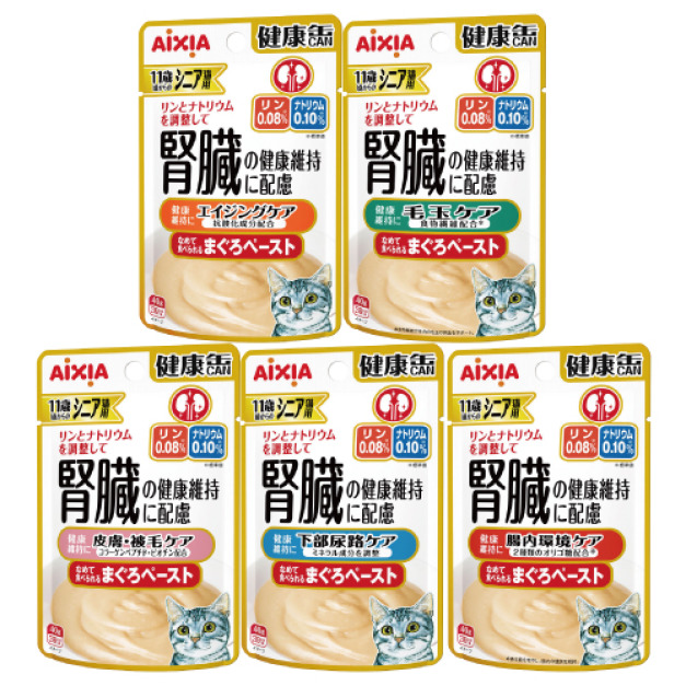 AIXIA 愛喜雅 11歲健康軟包系列40g-隨機12包/盒