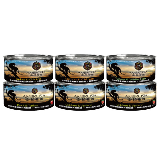 Ambrosia 安柏希雅 無穀全營養主食貓罐150g-隨機口味 12罐/箱