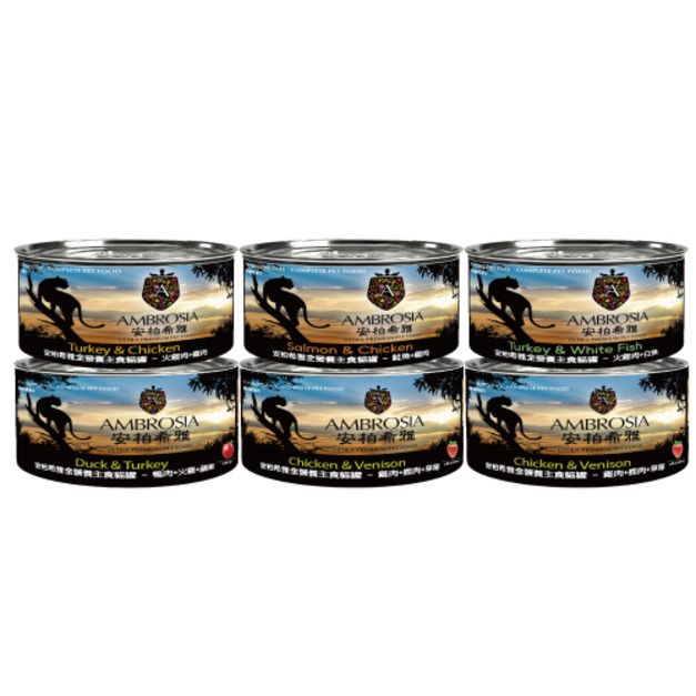 Ambrosia 安柏希雅 無穀全營養主食貓罐150g-隨機口味 12罐/箱