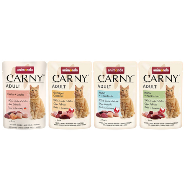 Animonda 愛諾德 Carny 主食貓餐包85g-隨機口味12包/盒