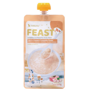 Astkatta 冰島 鮮肉主食餐包-鮪魚+雞肉 益生菌&益元腸道 110g