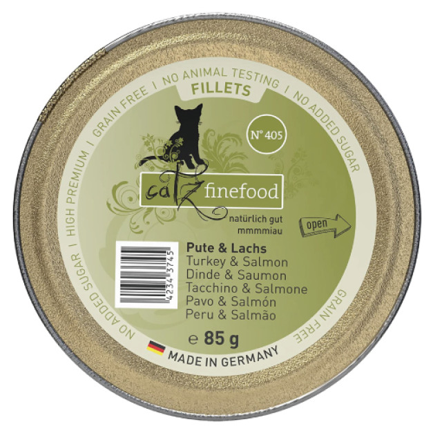 德國 凱茲 CATZ 嫩燉菲力主食餐盒N°405-菲力火雞肉+鮭魚 85g