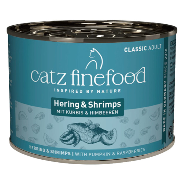 德國 凱茲 CATZ 經典美食家系列主食罐13號-鯡魚+蝦 200g