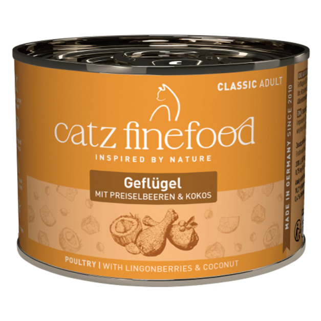 德國 凱茲 CATZ 經典美食家系列主食罐3號-家禽 200g