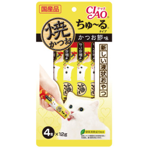 CIAO 啾嚕燒肉泥（鰹魚柴魚片）12g*4條