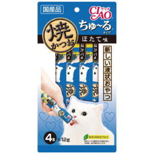 CIAO 啾嚕燒肉泥（鰹魚干貝味）12g*4條