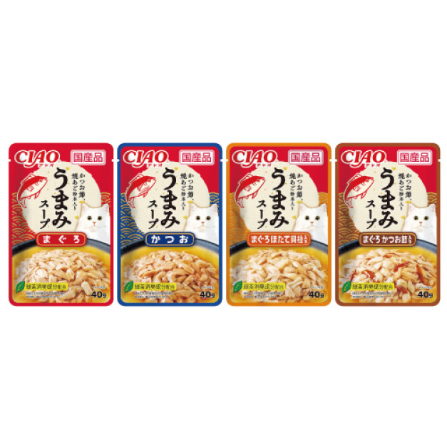CIAO 柴魚鮮味餐包40g-隨機口味16包/箱