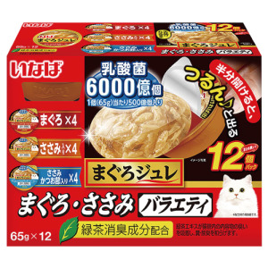 CIAO INABA 乳酸菌果凍杯-鮪魚+雞肉+雞肉鰹魚片 65gx12入