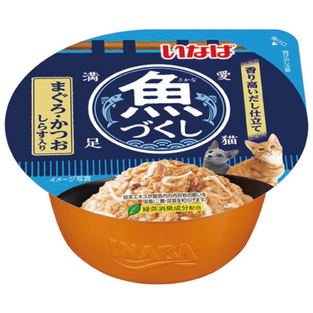 CIAO  INABA 金魚宴果凍杯-鮪魚+鰹魚+銀魚 70g