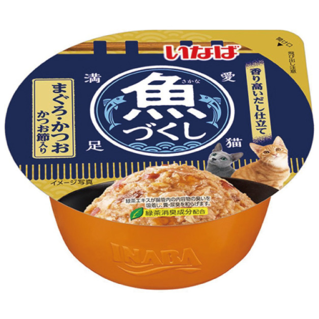 CIAO  INABA 金魚宴果凍杯-鮪魚+鰹魚+柴魚片 70g