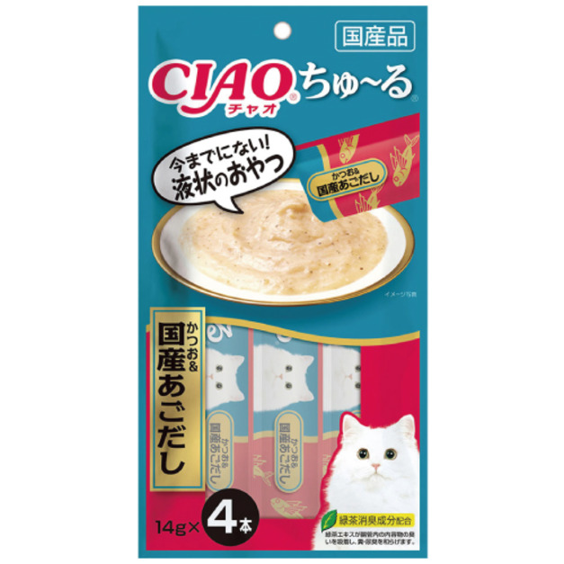 CIAO 啾嚕肉泥（鮪魚+日本飛魚）14gx4條